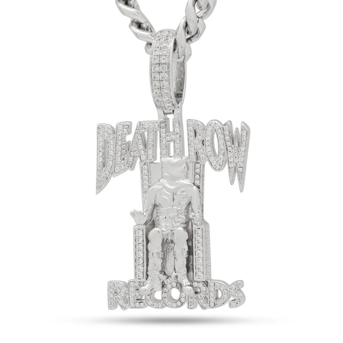 Death Row Records X King Ice - Solid Gold Iced Logo Necklace 18 Death Row Records X King Ice - Solid Gold Iced Logo Necklace - Image 18