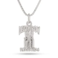 Death Row Records X King Ice - Sterling Silver Flyweight Logo Necklace 12 Death Row Records X King Ice - Sterling Silver Flyweight Logo Necklace -King Ice death row records x king ice sterling silver flyweight logo necklace 0 5 white gold 20 king ice 37184765919407