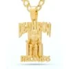 Death Row Records X King Ice - 14K Solid Gold Logo Necklace