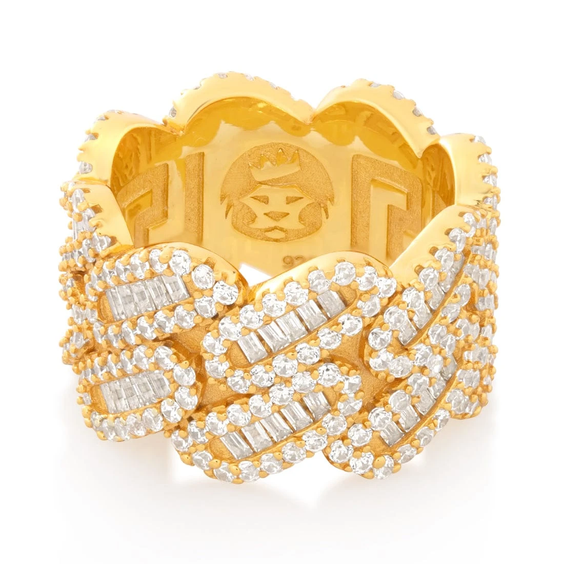 Diamond-Cut Miami Cuban Link Ring 2 Diamond-Cut Miami Cuban Link Ring - Image 2