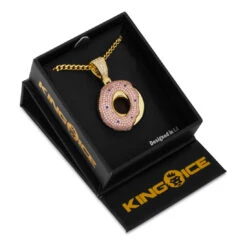 Donut Necklace -King Ice donut necklace 14k gold 1 5 king ice 36540288630959