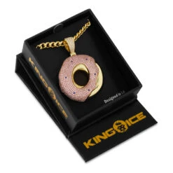 Donut Necklace -King Ice donut necklace 14k gold 1 5 king ice 36540288827567