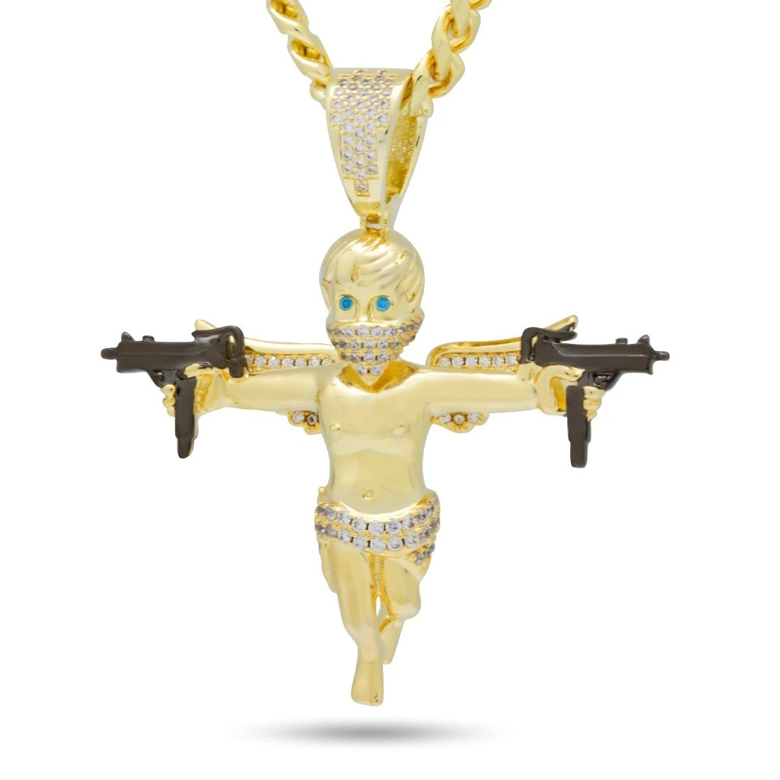 Dual Uzi Angel Necklace 1 Dual Uzi Angel Necklace