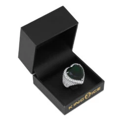 Emerald Heart Ring 11 Emerald Heart Ring -King Ice emerald heart ring king ice 17326061158454