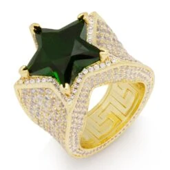 Emerald Star Ring