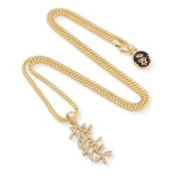 FucK Off Necklace -King Ice fu k off necklace 14k gold 1 6 king ice 14892294733878