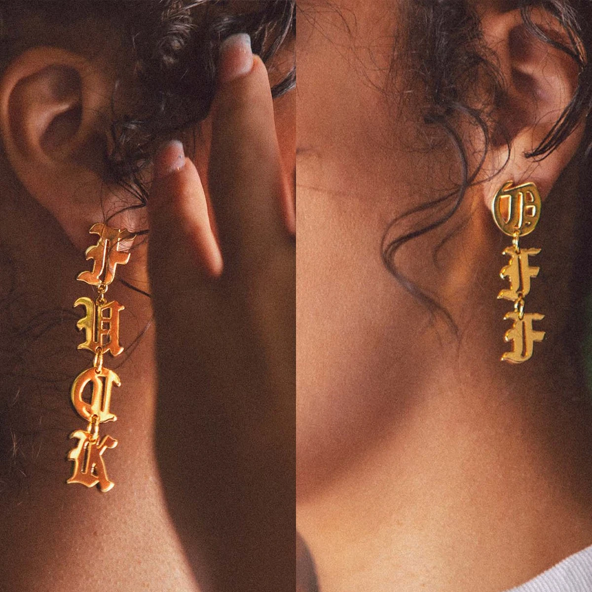 Fuck Off Hanging Earrings 2 Fuck Off Hanging Earrings - Image 2