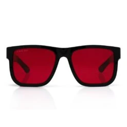 Mt. Olympus Rollie Red Sunglasses 13 Mt. Olympus Rollie Red Sunglasses -King Ice gold link shades with glossy black frame red tint lenses king ice 14876885844022