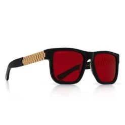 Mt. Olympus Rollie Red Sunglasses 9 Mt. Olympus Rollie Red Sunglasses -King Ice gold link shades with glossy black frame red tint lenses king ice 14876888596534