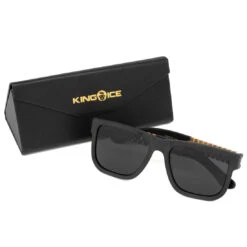 Mt. Olympus Rollie Black Sunglasses -King Ice gold link shades with matte frame black king ice 14876893937718
