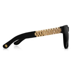 Mt. Olympus Rollie Black Sunglasses -King Ice gold link shades with matte frame black king ice 14876901867574