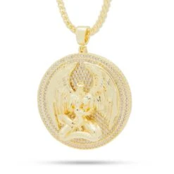 Good Vs. Evil Angel Medallion Necklace