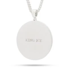 Good Vs. Evil Angel Medallion Necklace -King Ice good vs evil angel medallion necklace king ice 17503071240246