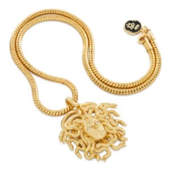 Medusa Necklace -King Ice gorgoneion necklace 2 0 14k gold king ice 36871007469743