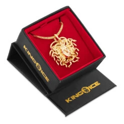 Medusa Necklace -King Ice gorgoneion necklace 2 0 14k gold king ice 36871007502511