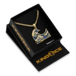 Great Wave Necklace -King Ice great wave necklace 14k gold 1 5 king ice 30598417678511
