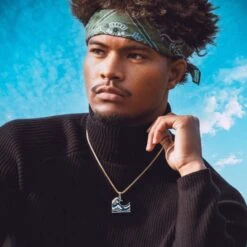 Great Wave Necklace -King Ice great wave necklace 14k gold 1 5 king ice 32184041111727