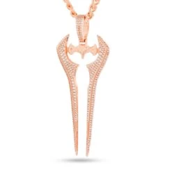 Halo X King Ice - Iced Energy Sword Necklace -King Ice halo x king ice energy sword necklace pre order rose gold 2 7 king ice 32400697753775