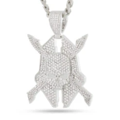 Halo X King Ice - Legendary Emblem Necklace -King Ice halo x king ice legendary emblem white gold 1 9 king ice 35459929374895