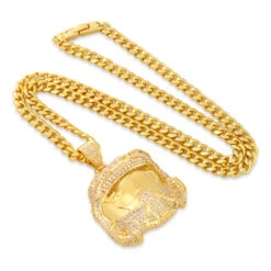 Halo X King Ice - Master Chief Helmet II Necklace 10 Halo X King Ice - Master Chief Helmet II Necklace -King Ice halo x king ice master chief helmet necklace ii king ice 35460157931695