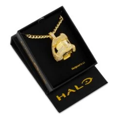 Halo X King Ice - Master Chief Helmet Necklace -King Ice halo x king ice master chief helmet necklace pre order king ice 31482361544879