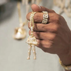 Halo X King Ice - Master Chief Necklace -King Ice halo x king ice master chief necklace king ice 35117630652591