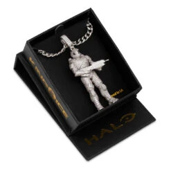 Halo X King Ice - Master Chief Necklace -King Ice halo x king ice master chief necklace pre order king ice 31482744144047
