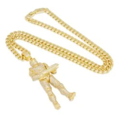 Halo X King Ice - Master Chief Necklace -King Ice halo x king ice master chief necklace pre order king ice 31482807910575