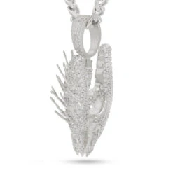 Halo X King Ice - Needler Necklace -King Ice halo x king ice needler necklace pre order white gold 2 king ice 31482744471727