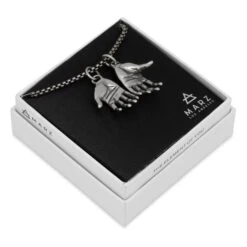 Hands Of Openness Necklace -King Ice hands of openness necklace 26 stainless steel king ice 37313617330351