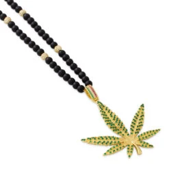 High Rise Cannabis Leaf Necklace 21 High Rise Cannabis Leaf Necklace -King Ice high rise cannabis leaf necklace 14k gold gold plated 2 king ice 34601518596271