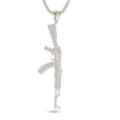 Iced AK-47 Necklace 10 Iced AK-47 Necklace -King Ice iced ak 47 necklace king ice 35198842568879