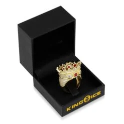 Iced Crown Ring -King Ice iced crown ring king ice 30595324969135