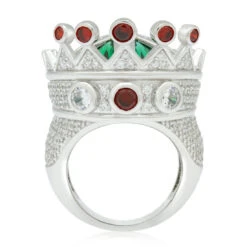 Iced Crown Ring -King Ice iced crown ring king ice 30595346268335