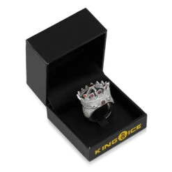 Iced Crown Ring -King Ice iced crown ring king ice 30595372843183
