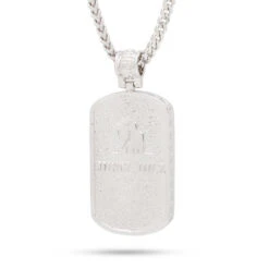 Iced Dog Tag Necklace -King Ice iced dog tag necklace king ice 30526377263279