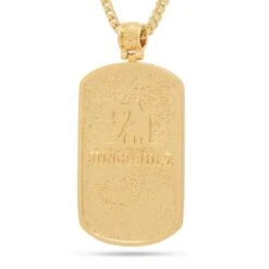 Iced Dog Tag Necklace -King Ice iced dog tag necklace king ice 30533617811631