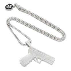Iced Handgun Necklace -King Ice iced handgun necklace king ice 31983484829871