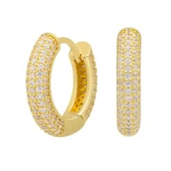 Iced Hoop Earrings