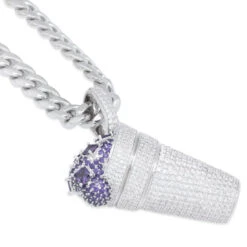 Iced Purple Drank Necklace 17 Iced Purple Drank Necklace -King Ice iced purple drank necklace king ice 30598356631727