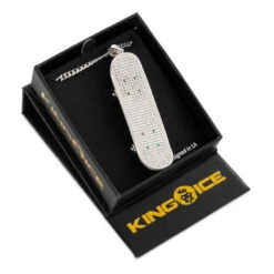 Iced Skateboard Necklace 15 Iced Skateboard Necklace -King Ice iced skateboard necklace king ice 30782686396591
