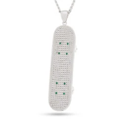 Iced Skateboard Necklace 12 Iced Skateboard Necklace -King Ice iced skateboard necklace white gold 2 9 king ice 30782686462127