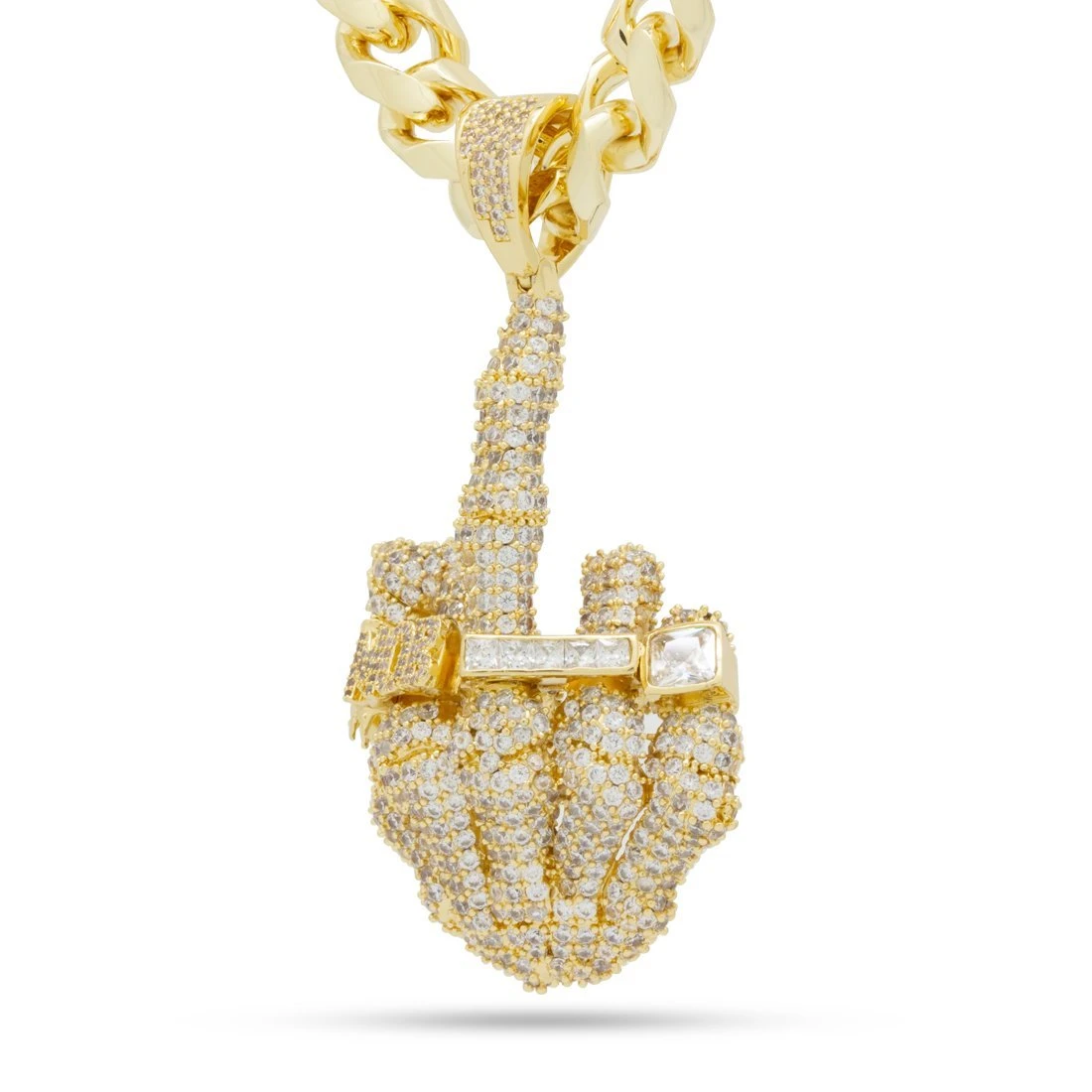 Iced Skeleton Flip Necklace 1 Iced Skeleton Flip Necklace