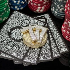 Iced Triple 7's Card Guard -King Ice iced triple 7 s card guard two tone king ice 25307415412911