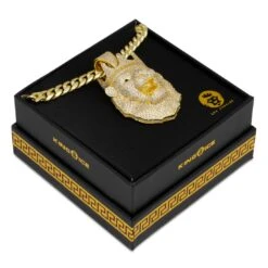 Icy Royal Lion Necklace 18 Icy Royal Lion Necklace -King Ice icy royal lion necklace king ice 30584605737135