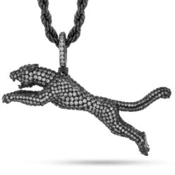 Jaguar Necklace -King Ice jaguar necklace black gold 1 9 king ice 34279545372847