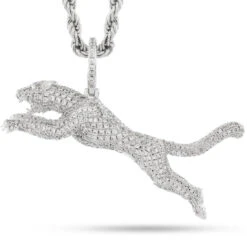 Jaguar Necklace -King Ice jaguar necklace white gold 1 9 king ice 34279545045167