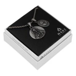 Jesus And Mary Necklace -King Ice jesus and mary necklace 26 stainless steel king ice 37313493893295