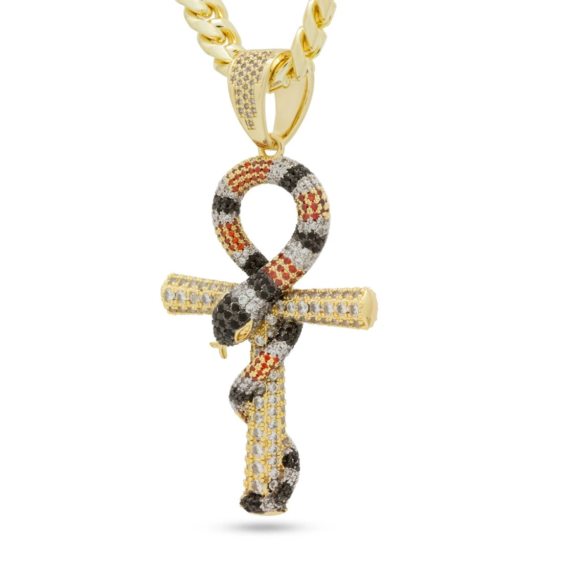 King Snake Ankh Key Necklace 1 King Snake Ankh Key Necklace