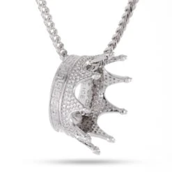 Kings Crown Necklace -King Ice kings crown necklace white gold 1 2 king ice 30565074567343
